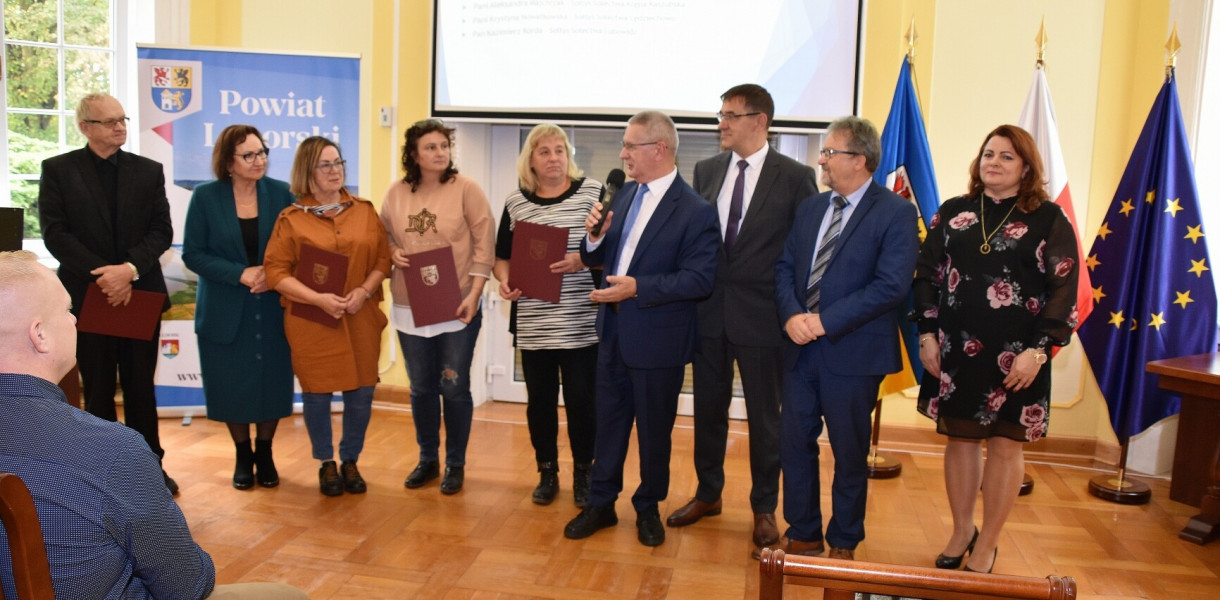 Fot. Starostwo Powiatowe w Lęborku/Wyróżnieni sołtysi gm. NWL