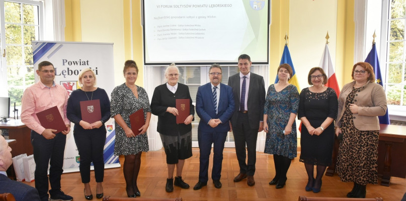 Fot. Wyróżnieni sołtysi gm. Wicko