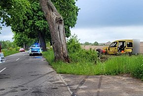 Wypadek w okolicy Kopaniewa – kierowca trafił do szpitala-16118