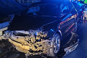 Zderzenie dwóch samochodów na trasie Wicko – Gęsia.